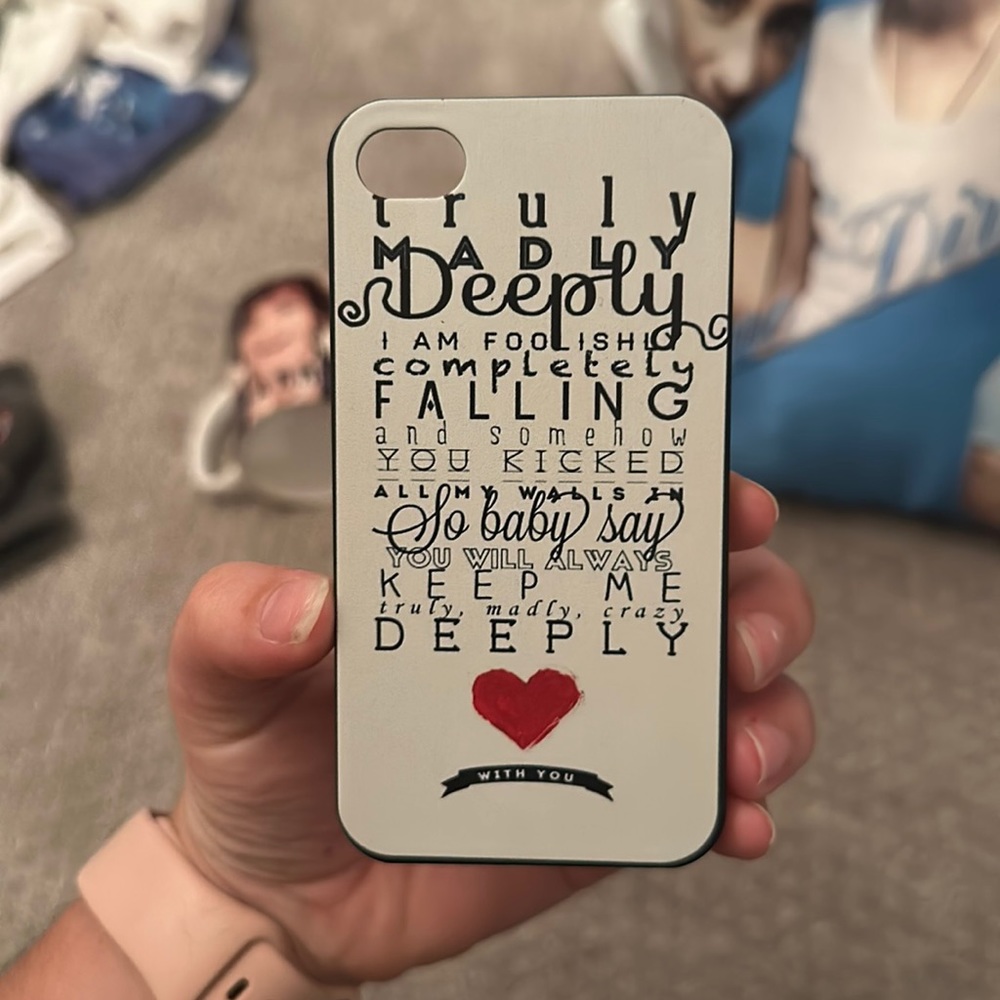 one direction truly madly deeply phone case